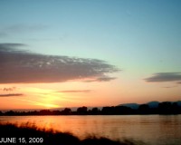 Sunset river