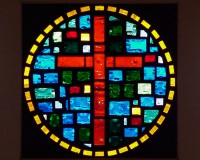 stained glass cross.Julie